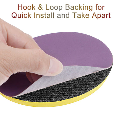 Harfington Uxcell Sanding Discs Hook Loop Professional Aluminum Oxide Sandpaper