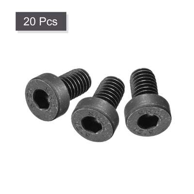 Harfington Uxcell Hex Socket Thin Head Cap Screw Bolts, Carbon Steel Screws