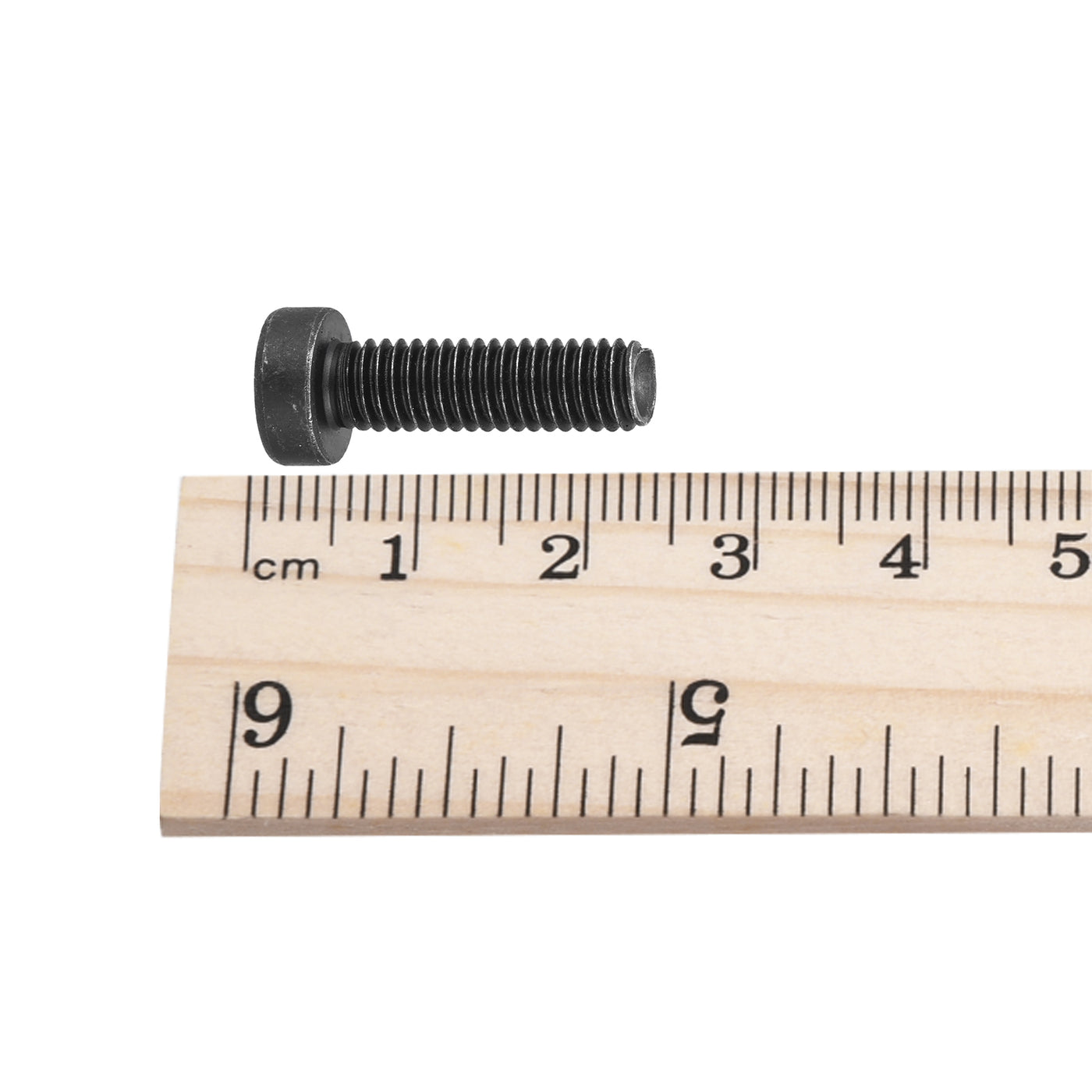 uxcell Uxcell Hex Socket Thin Head Cap Screw Bolts, Carbon Steel Screws