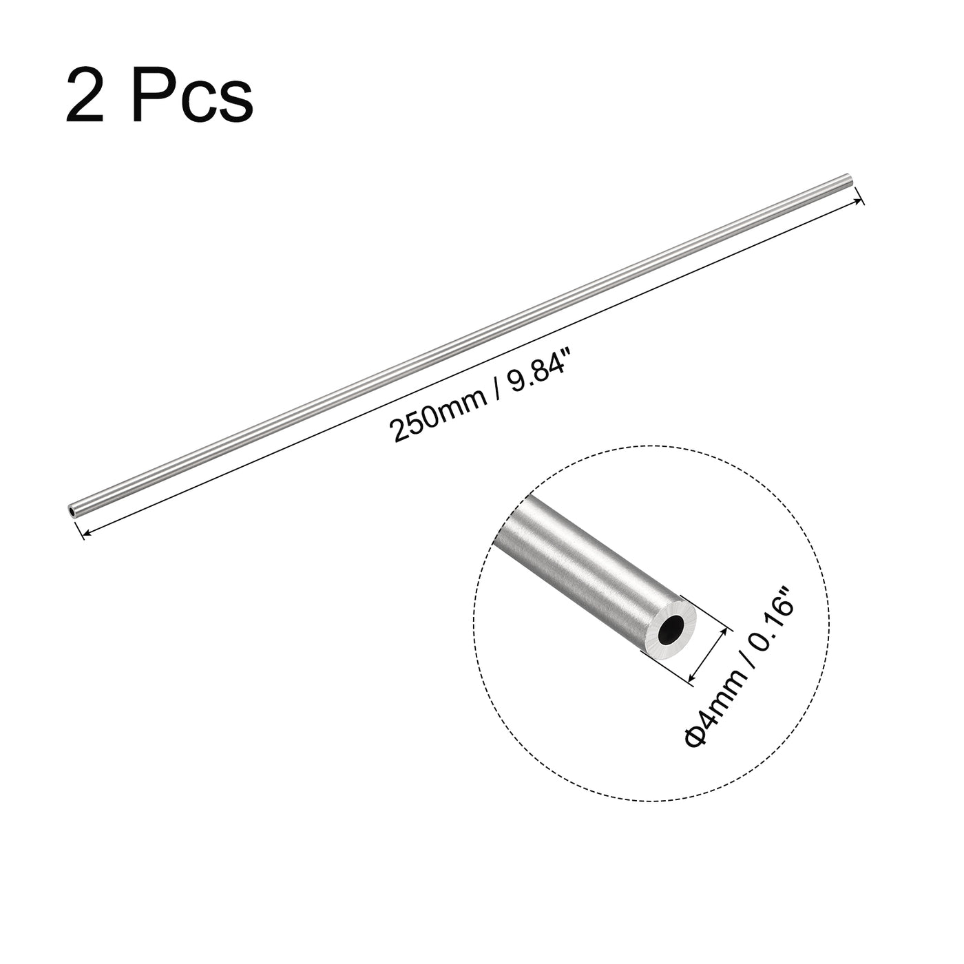 uxcell Uxcell 316 Stainless Steel Tube Seamless Pipe Tubing