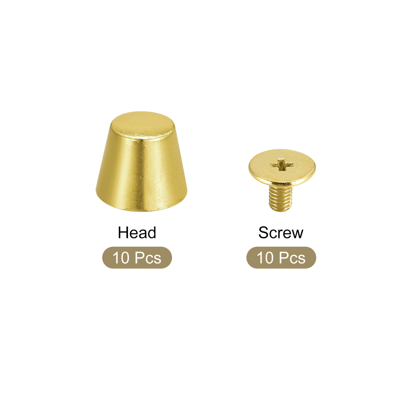 Harfington Screw Back Rivets, Hollow Flat Head Leather Studs for Bags