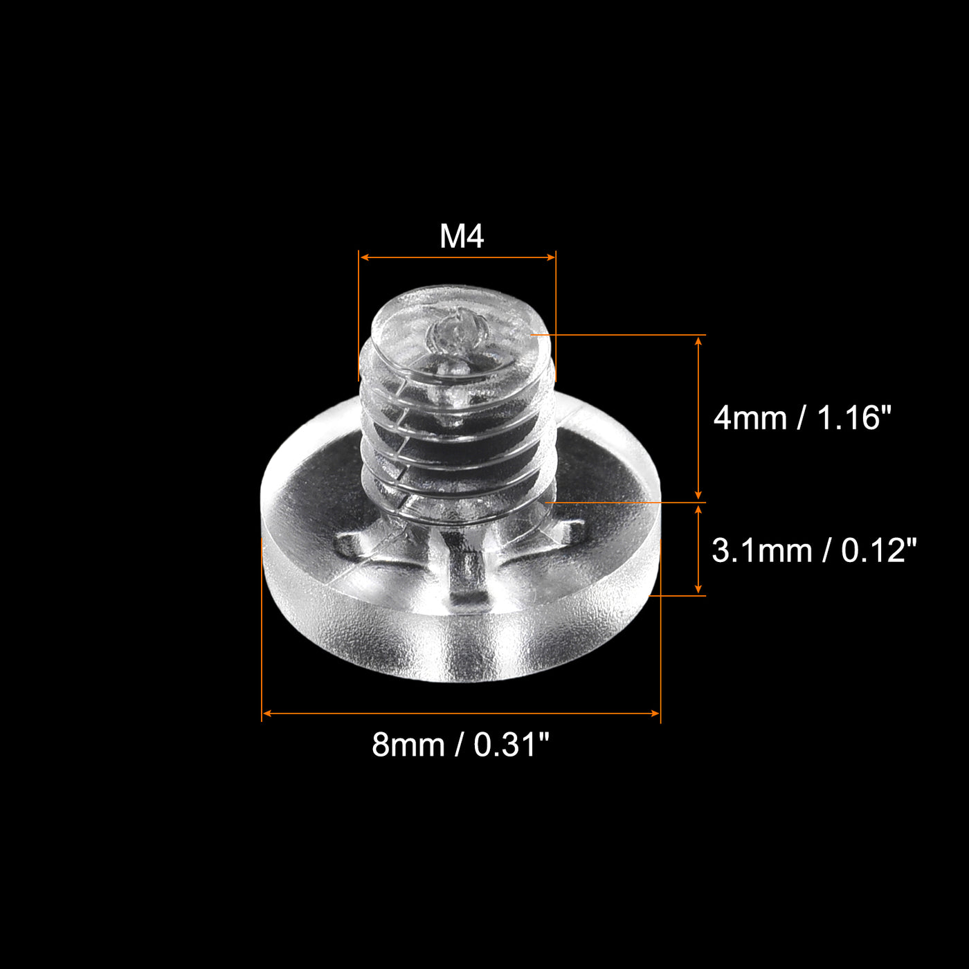 Harfington Plastic Phillips Bolt, PC Pan Head Machine Screw