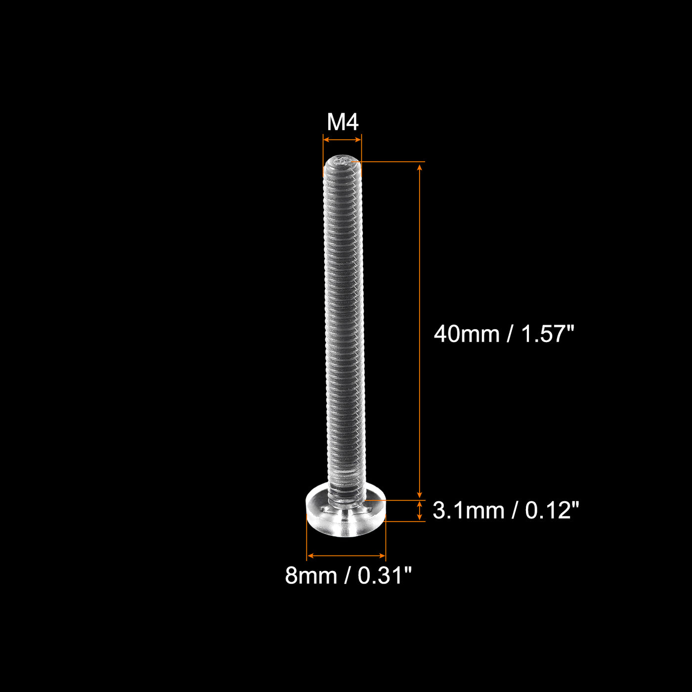 Harfington Plastic Phillips Bolt, PC Pan Head Machine Screw