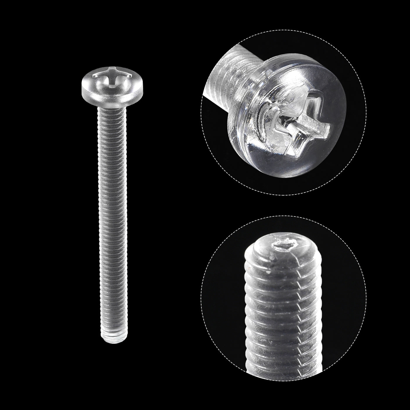 Harfington Plastic Phillips Bolt, PC Pan Head Machine Screw