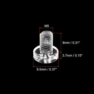 Harfington Plastic Phillips Bolt, PC Pan Head Machine Screw