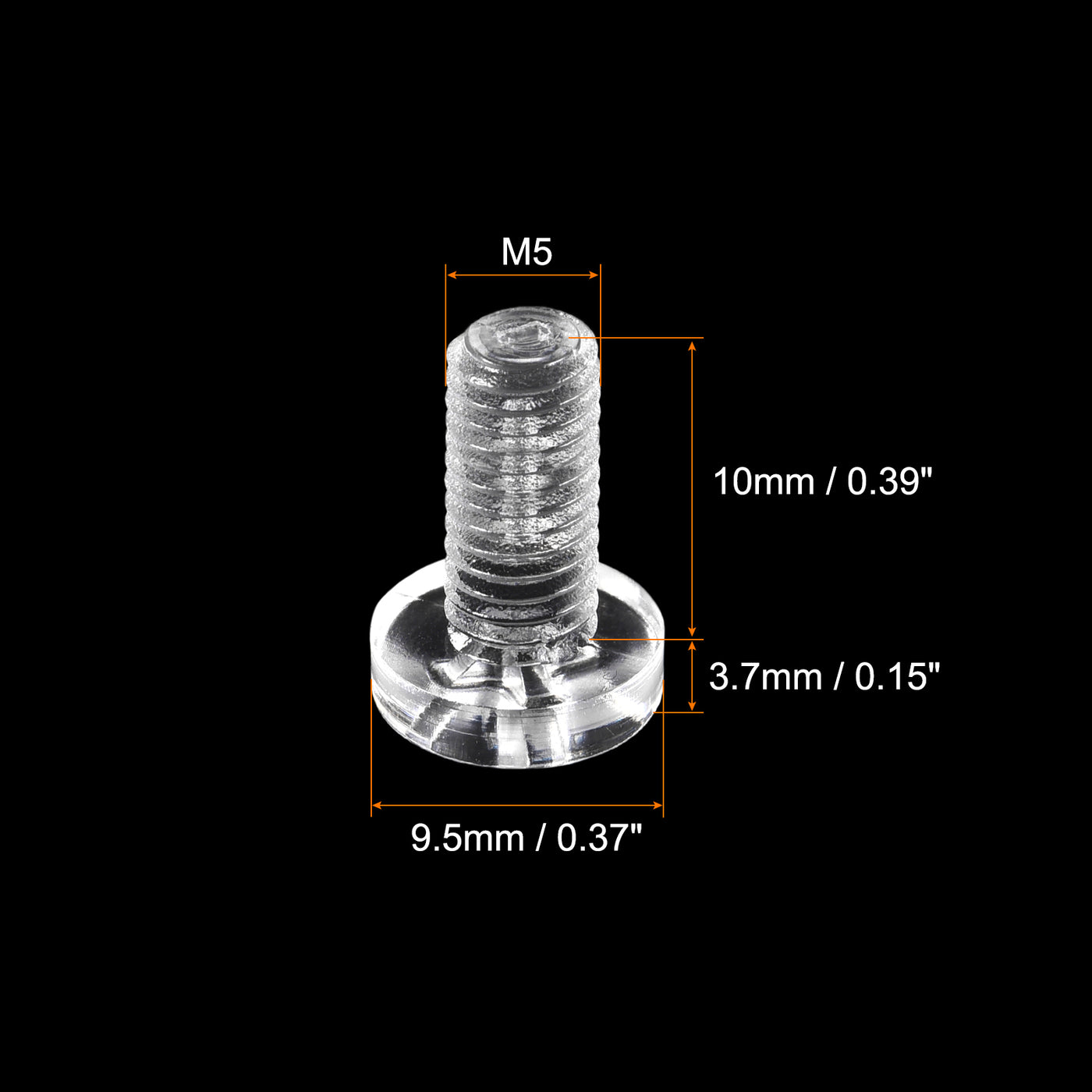 Harfington Plastic Phillips Bolt, PC Pan Head Machine Screw