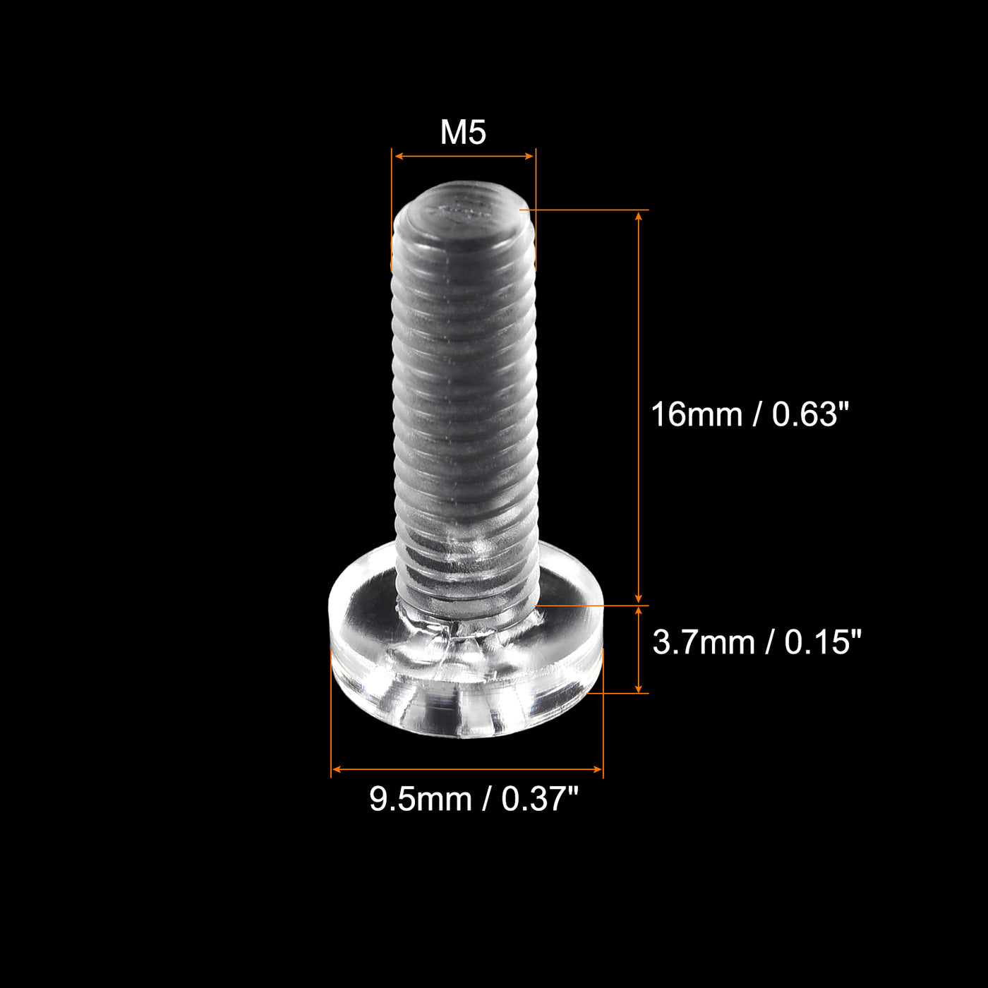 Harfington Plastic Phillips Bolt, PC Pan Head Machine Screw