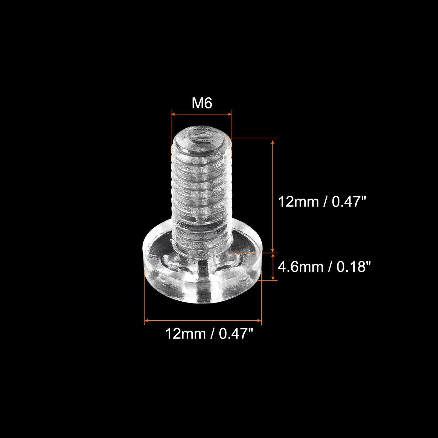 Harfington Plastic Phillips Bolt, PC Pan Head Machine Screw