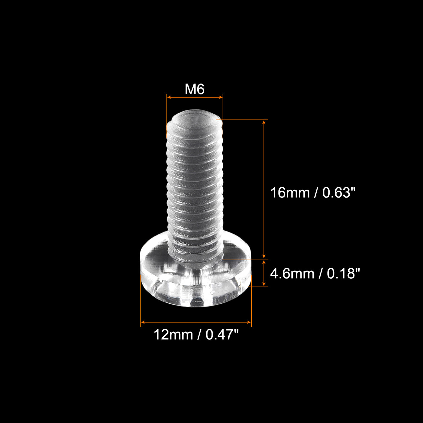 Harfington Plastic Phillips Bolt, PC Pan Head Machine Screw