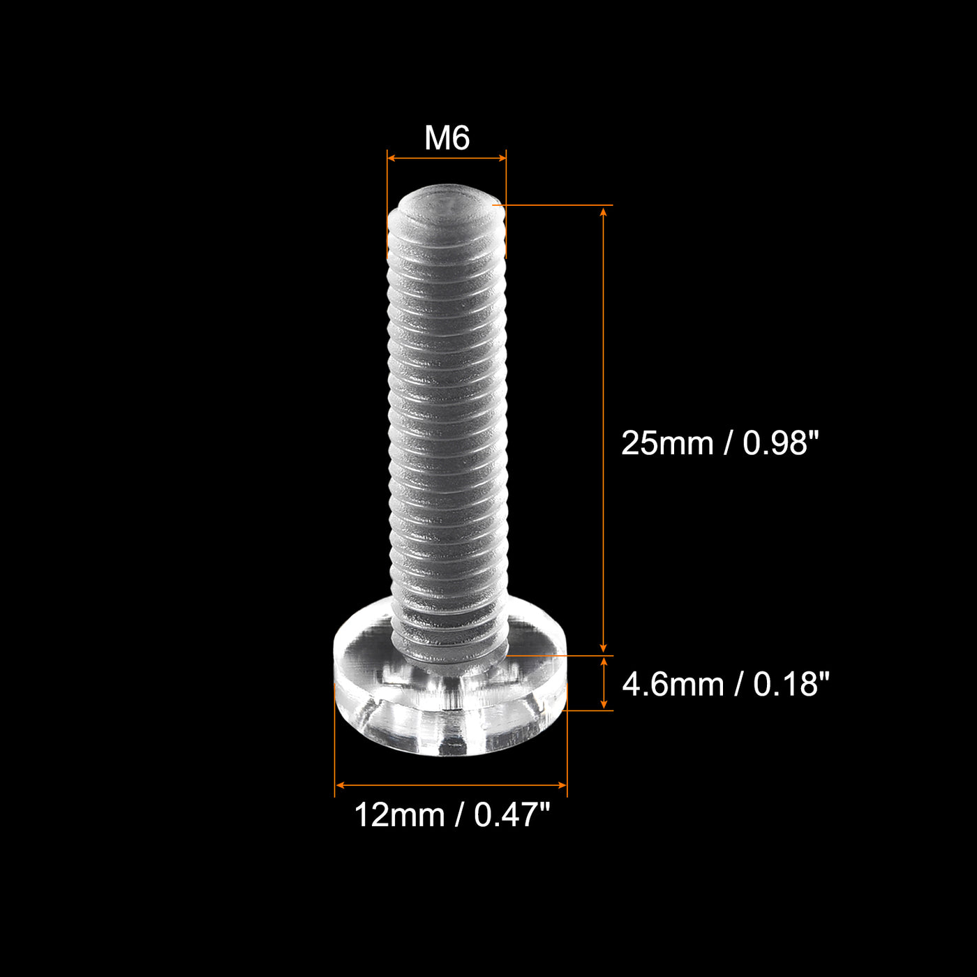 Harfington Plastic Phillips Bolt, PC Pan Head Machine Screw