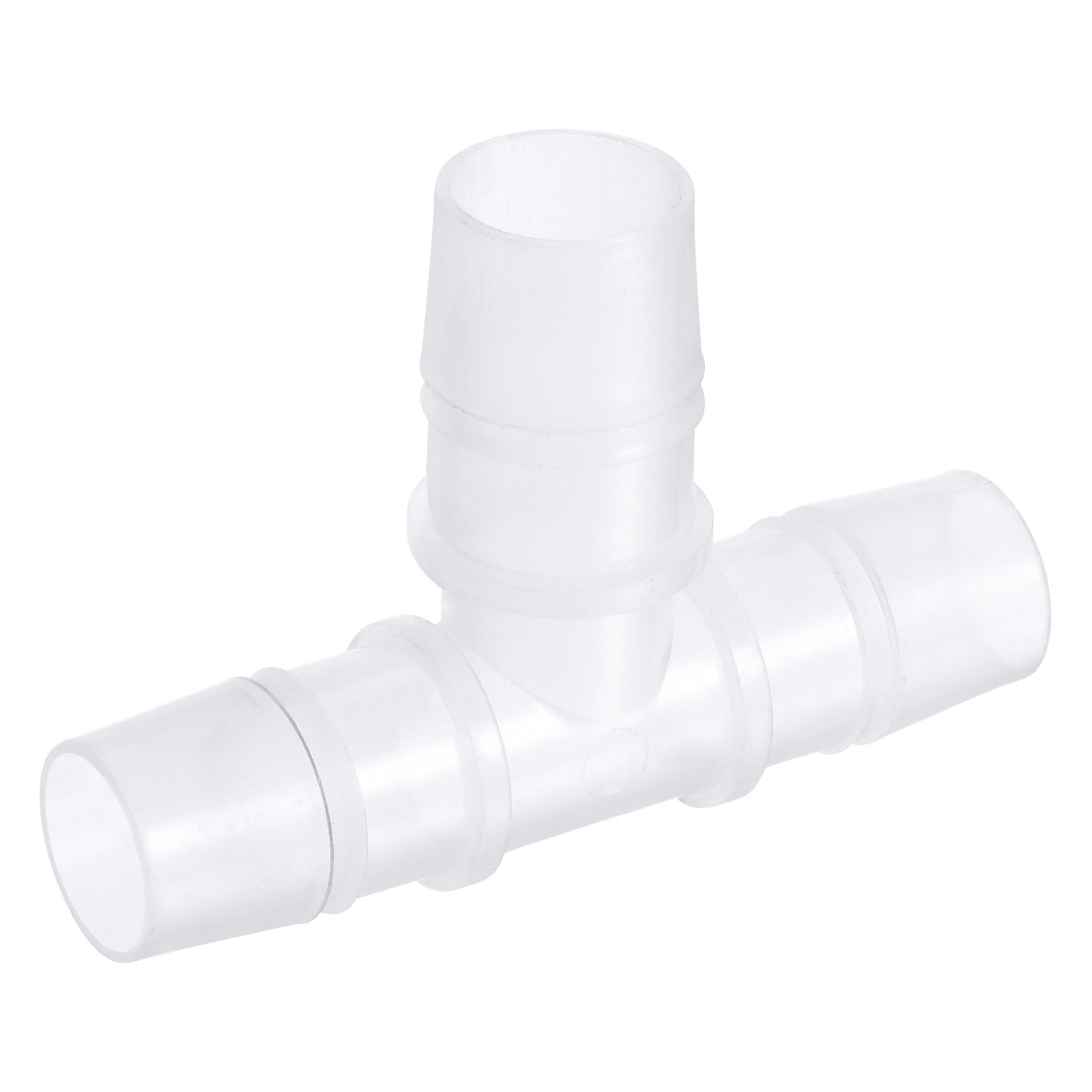 Harfington PP Reducing 18x20x18mm OD Barb Hose Fitting 3 Way Tee T Shape Translucent