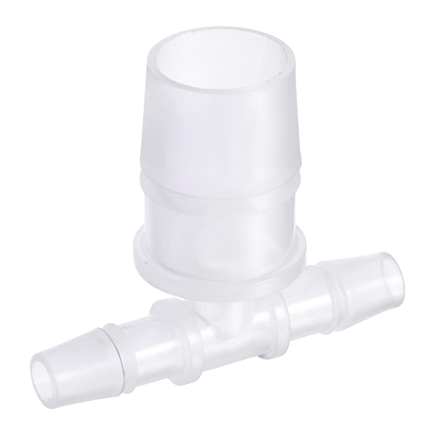 Harfington PP Reducing 18x20x18mm OD Barb Hose Fitting 3 Way Tee T Shape Translucent