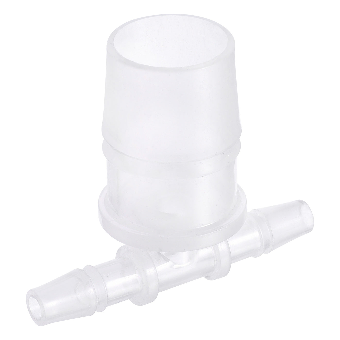 Harfington PP Reducing 18x20x18mm OD Barb Hose Fitting 3 Way Tee T Shape Translucent