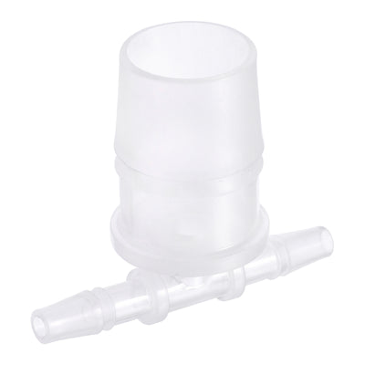 Harfington PP Reducing 18x20x18mm OD Barb Hose Fitting 3 Way Tee T Shape Translucent