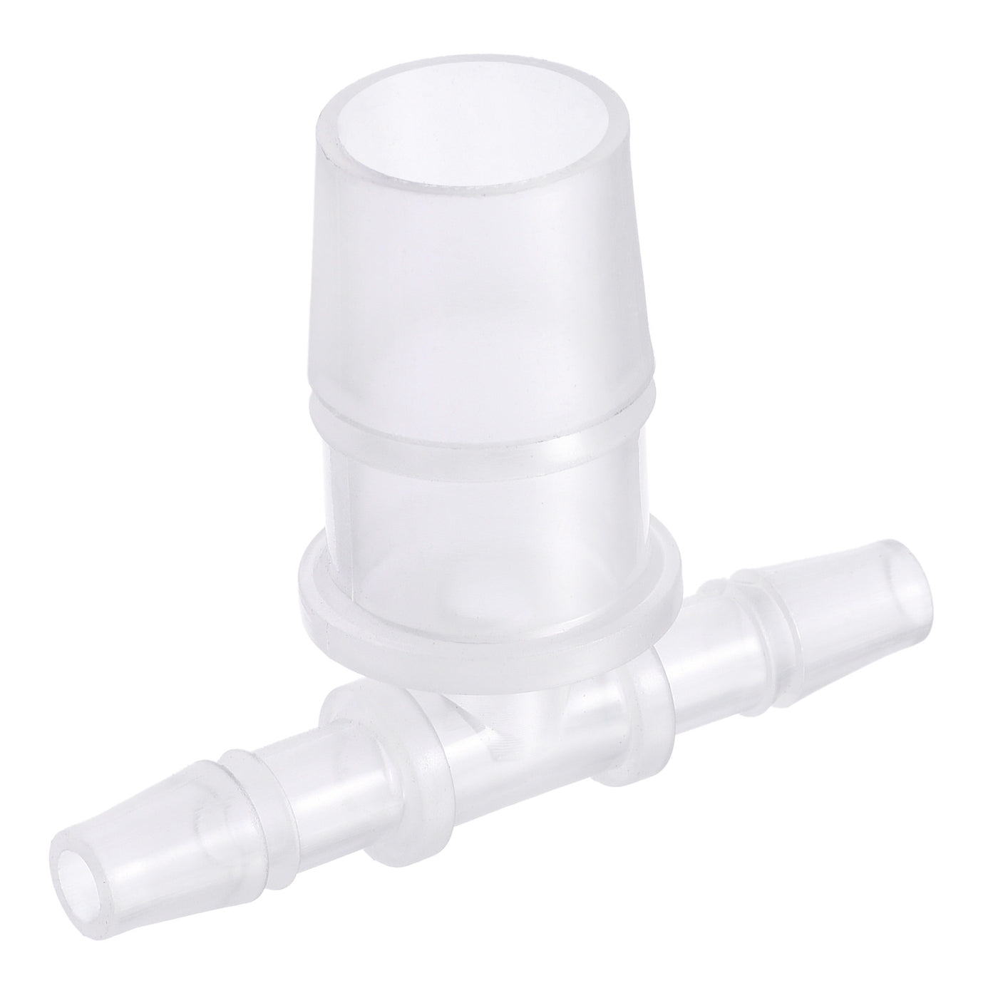 Harfington PP Reducing 18x20x18mm OD Barb Hose Fitting 3 Way Tee T Shape Translucent