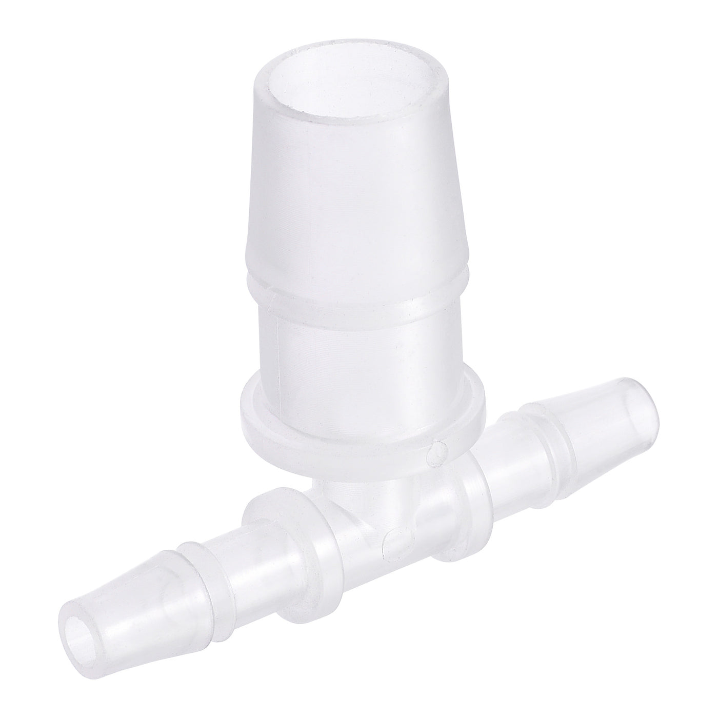 Harfington PP Reducing 18x20x18mm OD Barb Hose Fitting 3 Way Tee T Shape Translucent