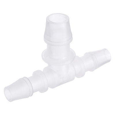 Harfington PP Reducing 18x20x18mm OD Barb Hose Fitting 3 Way Tee T Shape Translucent