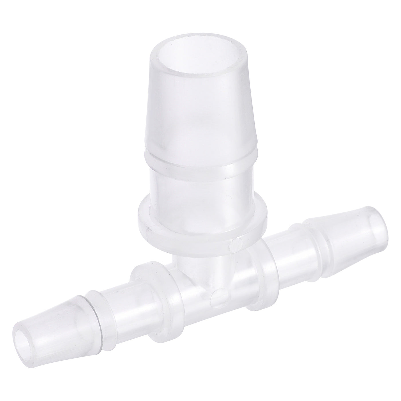 Harfington PP Reducing 18x20x18mm OD Barb Hose Fitting 3 Way Tee T Shape Translucent