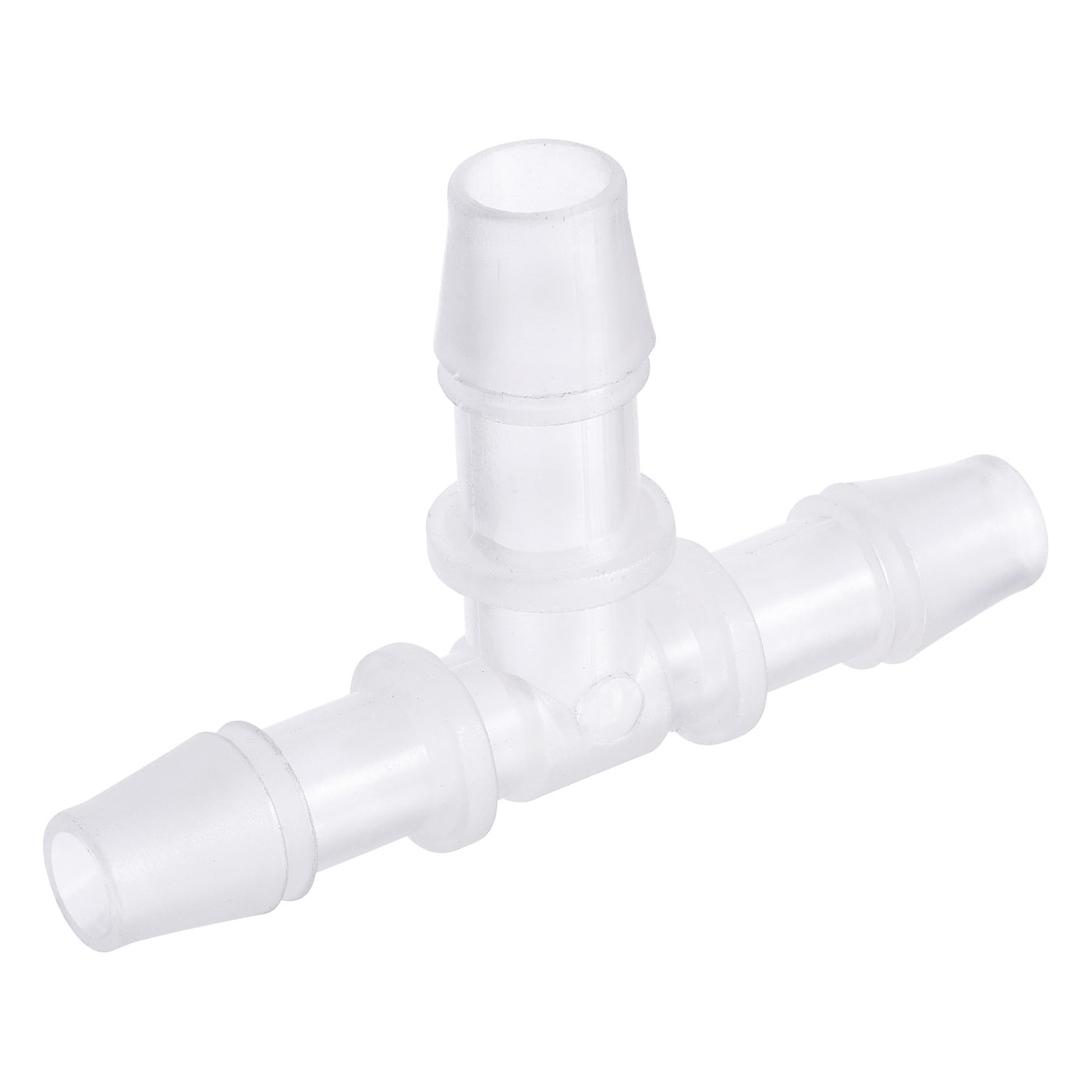 Harfington PP Reducing 18x20x18mm OD Barb Hose Fitting 3 Way Tee T Shape Translucent