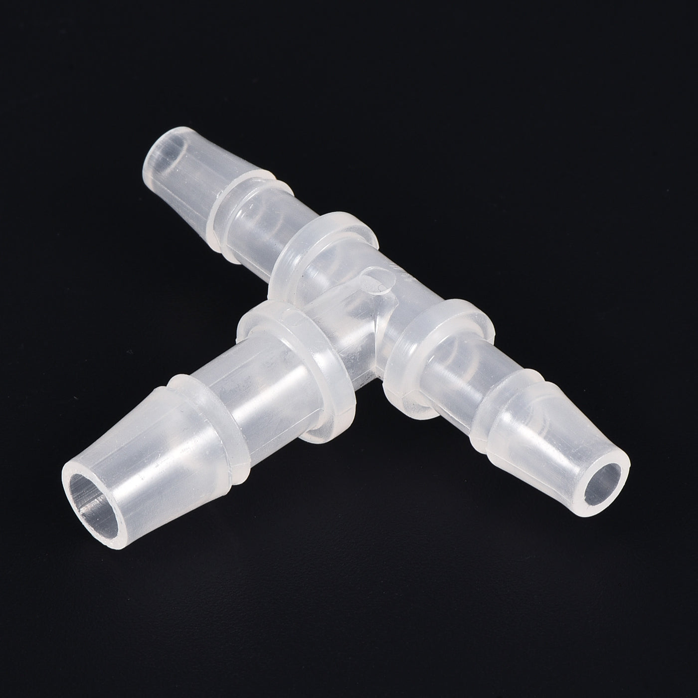 Harfington PP Reducing 18x20x18mm OD Barb Hose Fitting 3 Way Tee T Shape Translucent