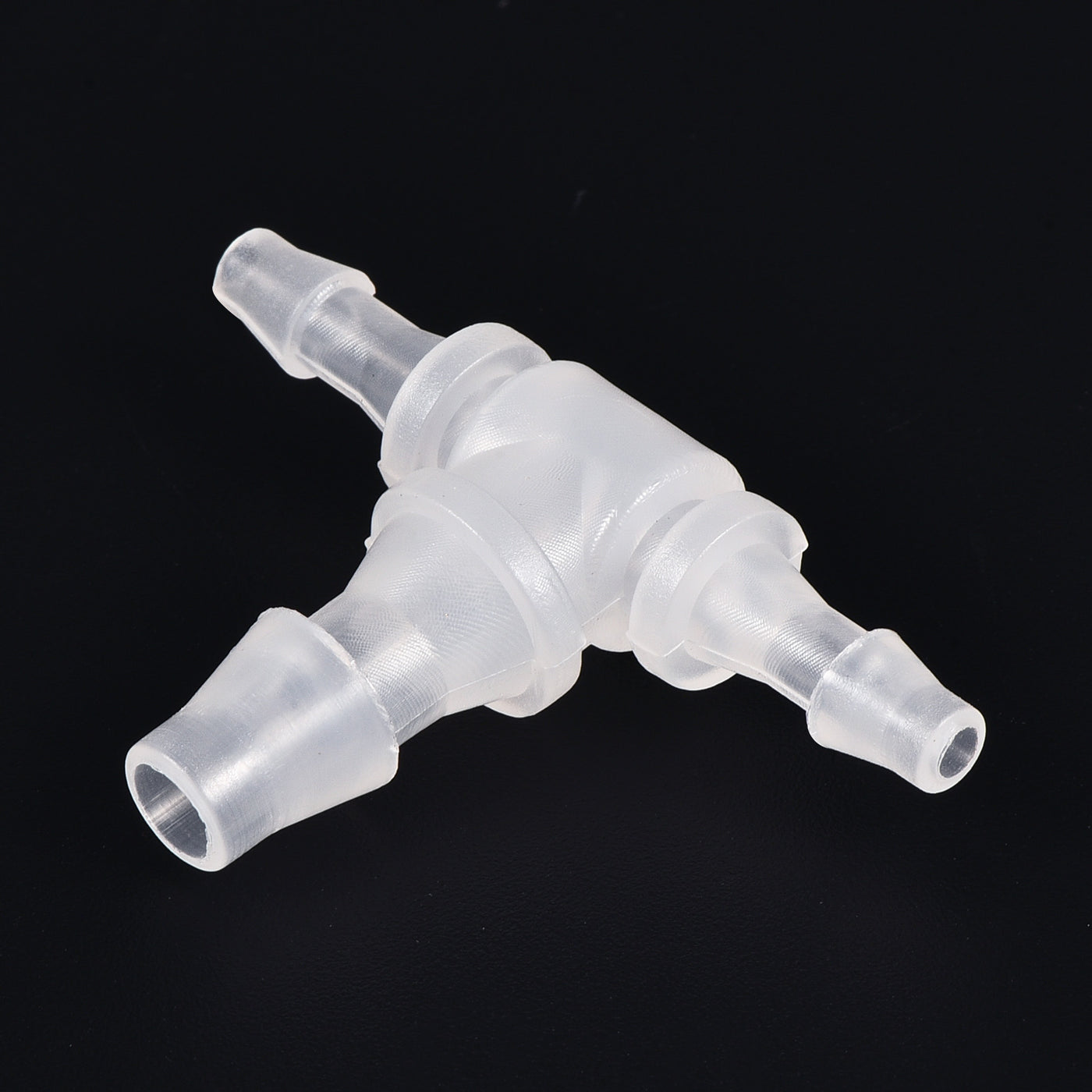 Harfington PP Reducing 18x20x18mm OD Barb Hose Fitting 3 Way Tee T Shape Translucent