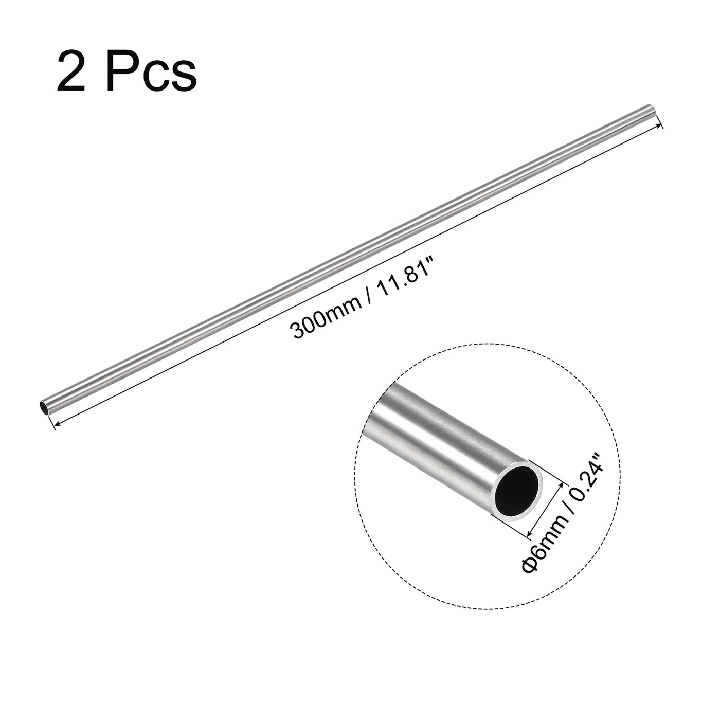 uxcell Uxcell 316 Stainless Steel Tube Seamless Pipe Tubing