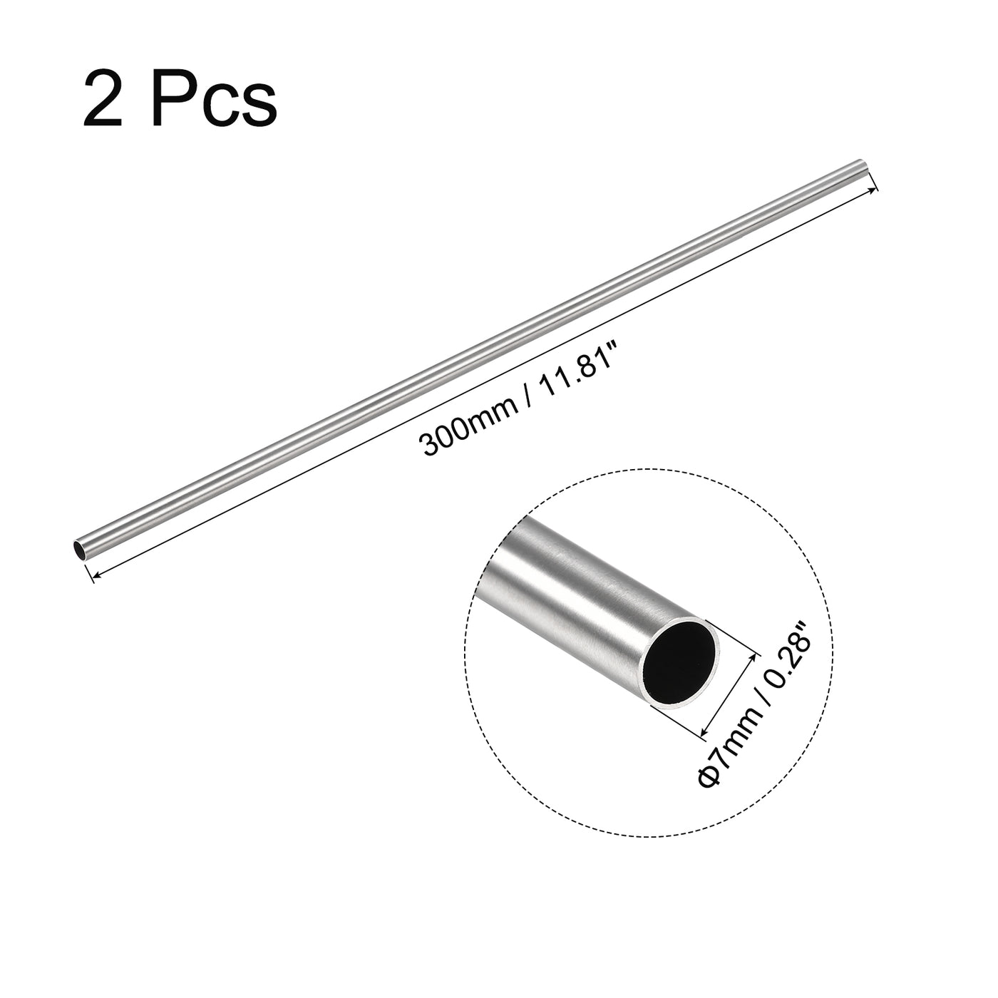 uxcell Uxcell 316 Stainless Steel Tube Seamless Pipe Tubing