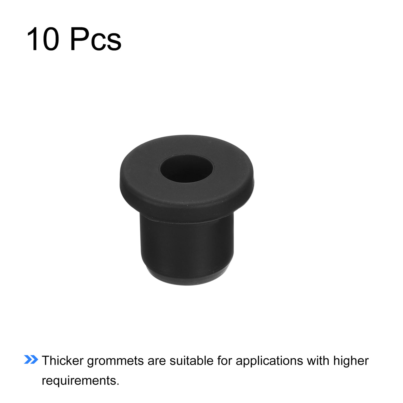 Harfington Rubber Grommet Mount Dia Round T Type for Cords Protection