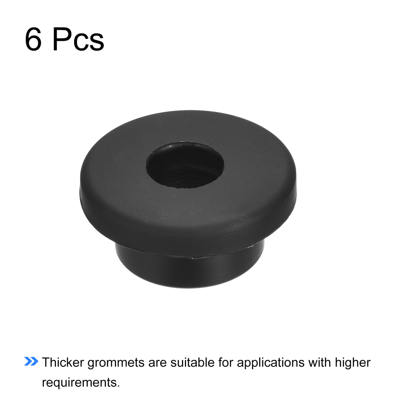 Harfington Rubber Grommet Mount Dia Round T Type for Wire, Pipe Protection