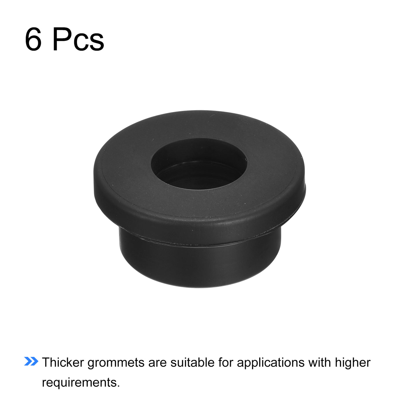 Harfington Rubber Grommet Mount Dia Round T Type for Wire, Pipe Protection