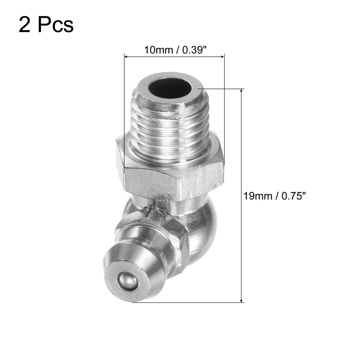 Harfington Stainless Steel Hydraulic Grease Fitting Tools