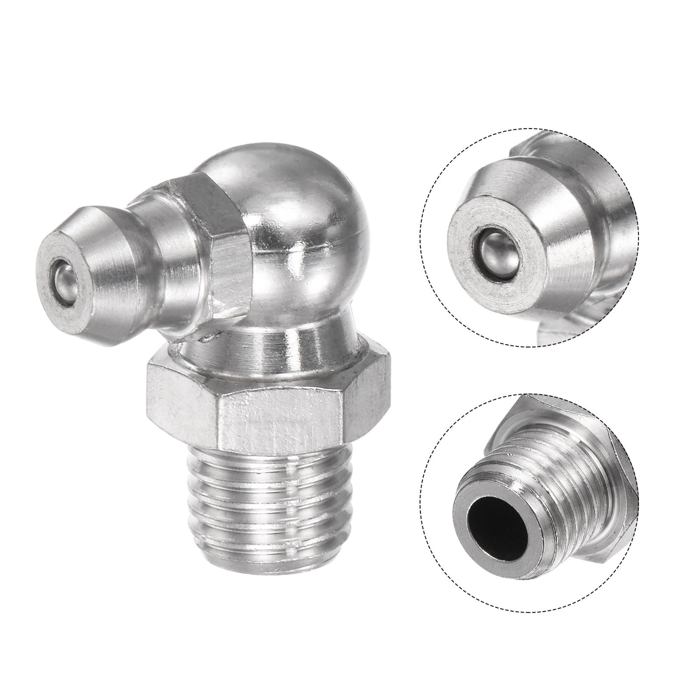 Harfington Stainless Steel Hydraulic Grease Fitting Tools