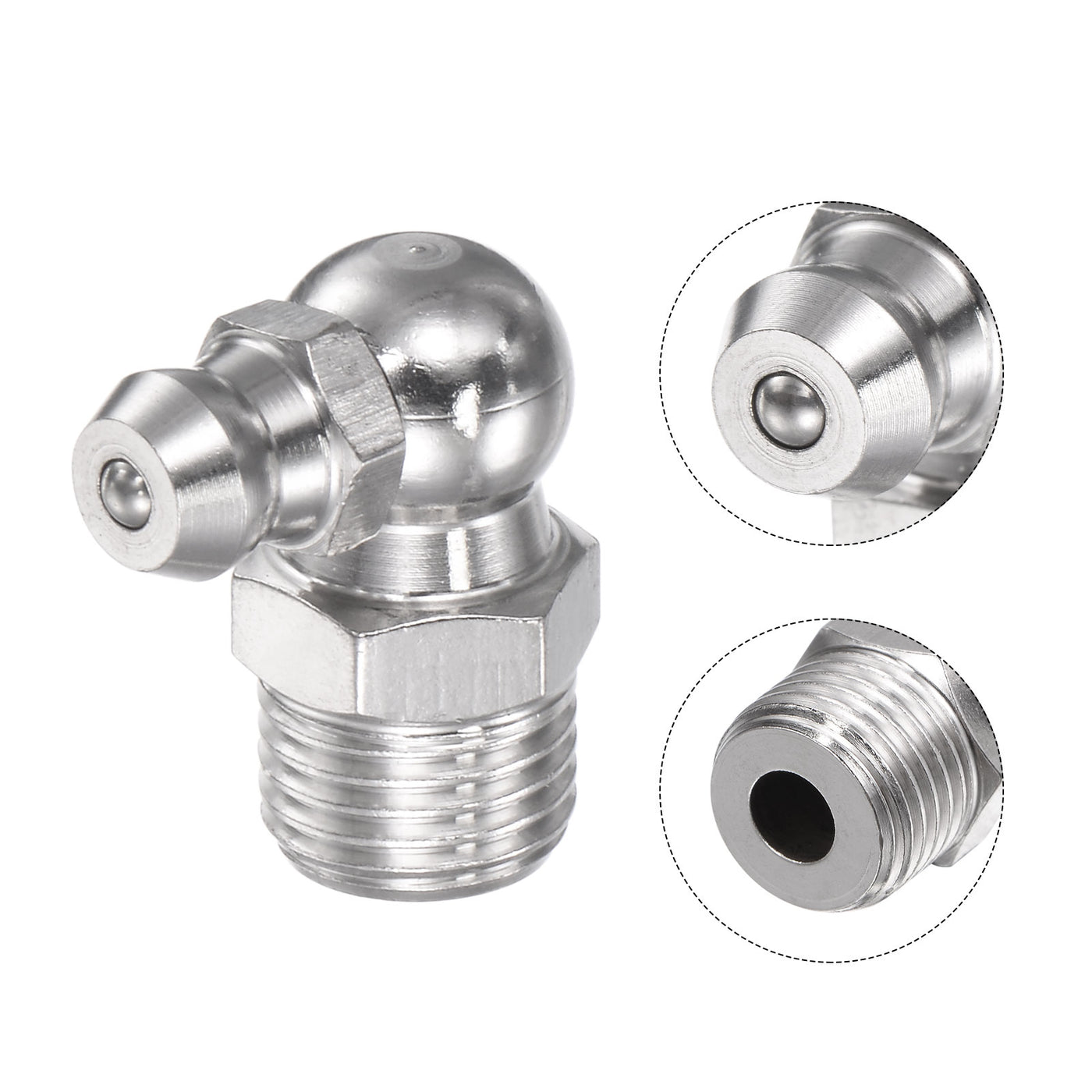 Harfington Stainless Steel Hydraulic Grease Fitting Tools