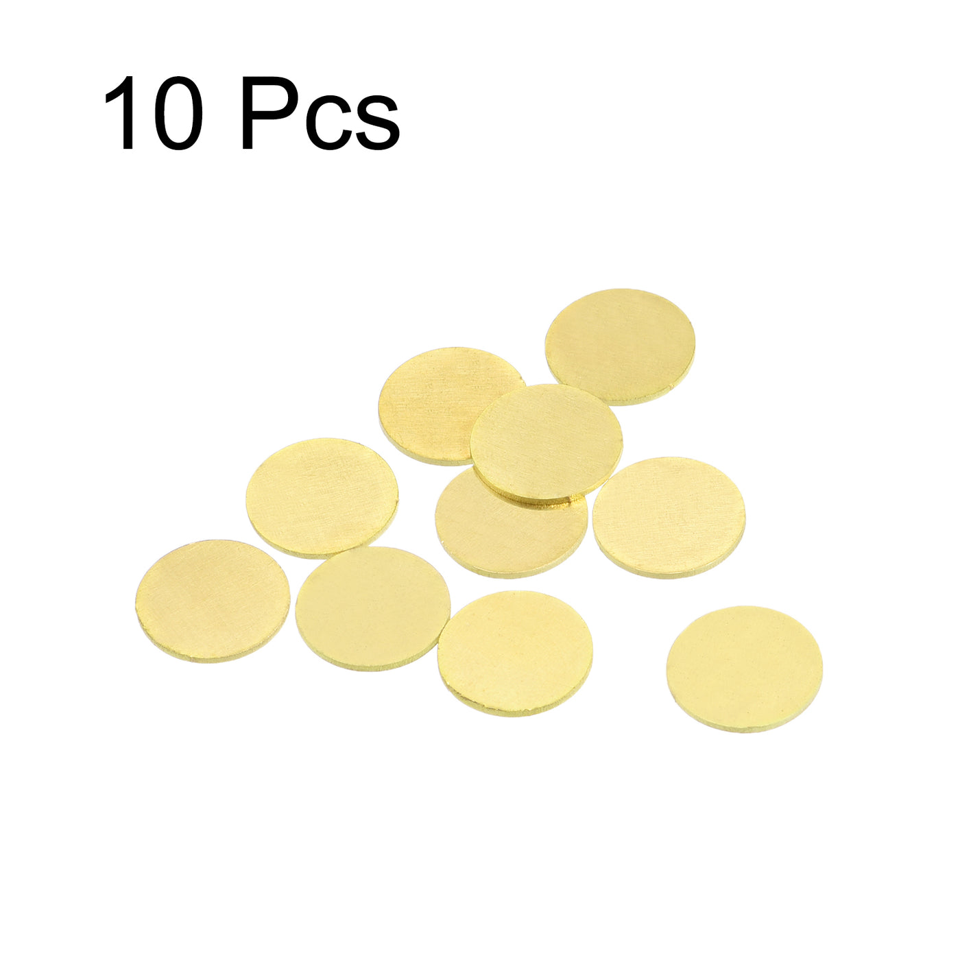 Harfington Stamping Blank Brass Round DIY Tags for Craft Decoration