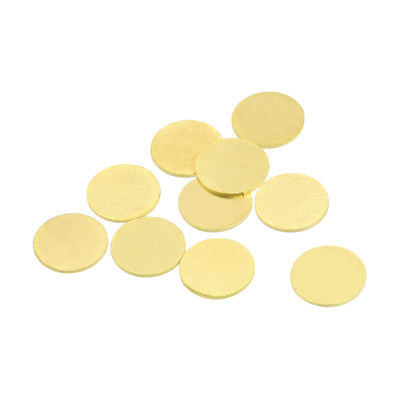 Harfington Stamping Blank Brass Round DIY Tags for Craft Decoration