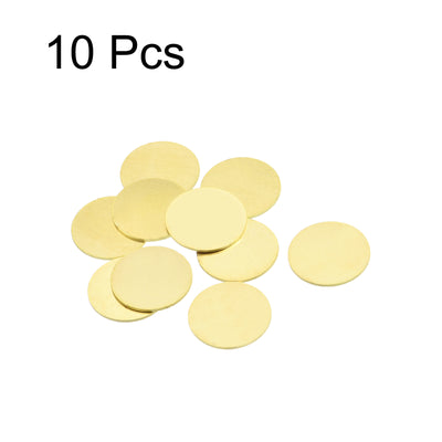 Harfington Stamping Blank Brass Round DIY Tags for Craft Decoration