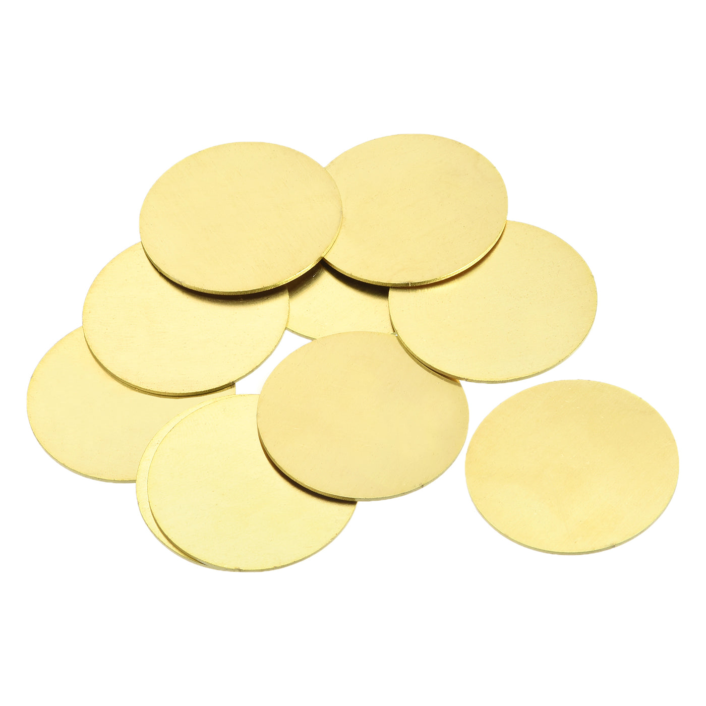 Harfington Stamping Blank Brass Round DIY Tags for Craft Decoration