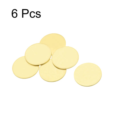 Harfington Stamping Blank Brass Round Tag for Craft Decoration