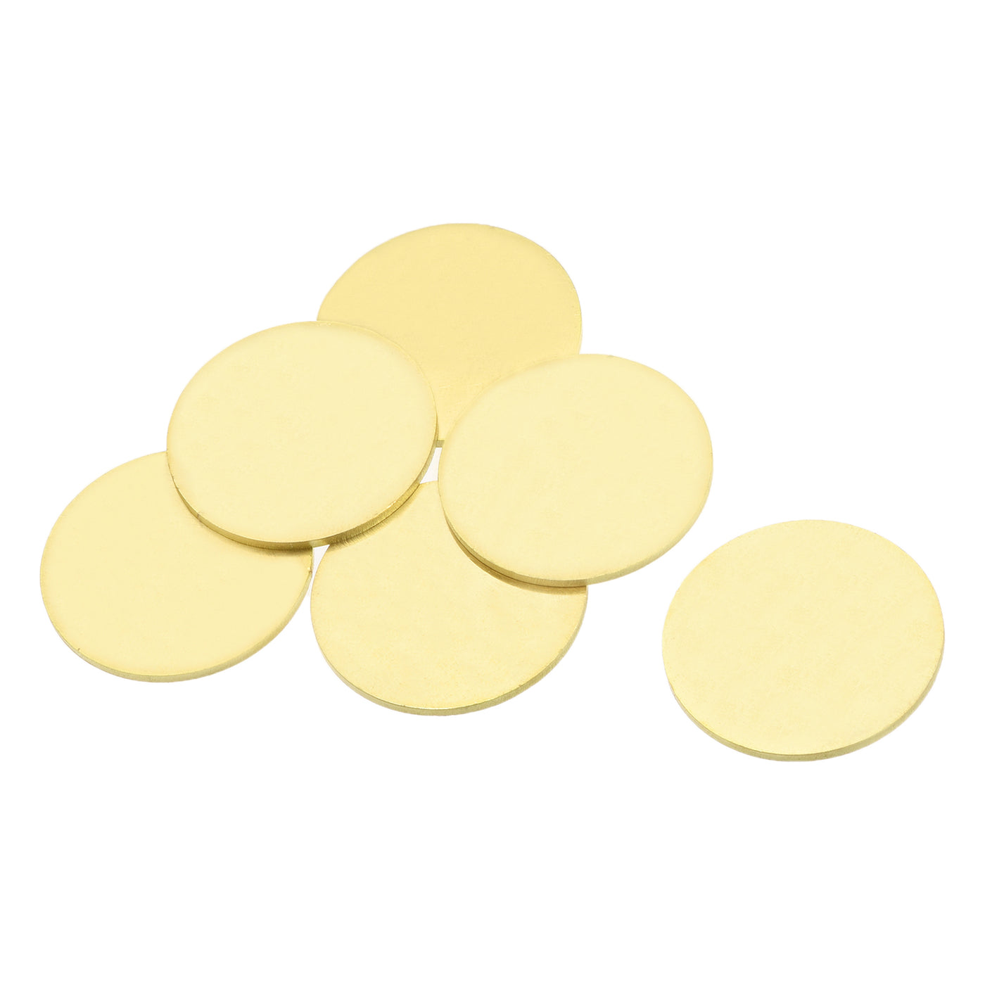 Harfington Stamping Blank Brass Round Tag for Craft Decoration