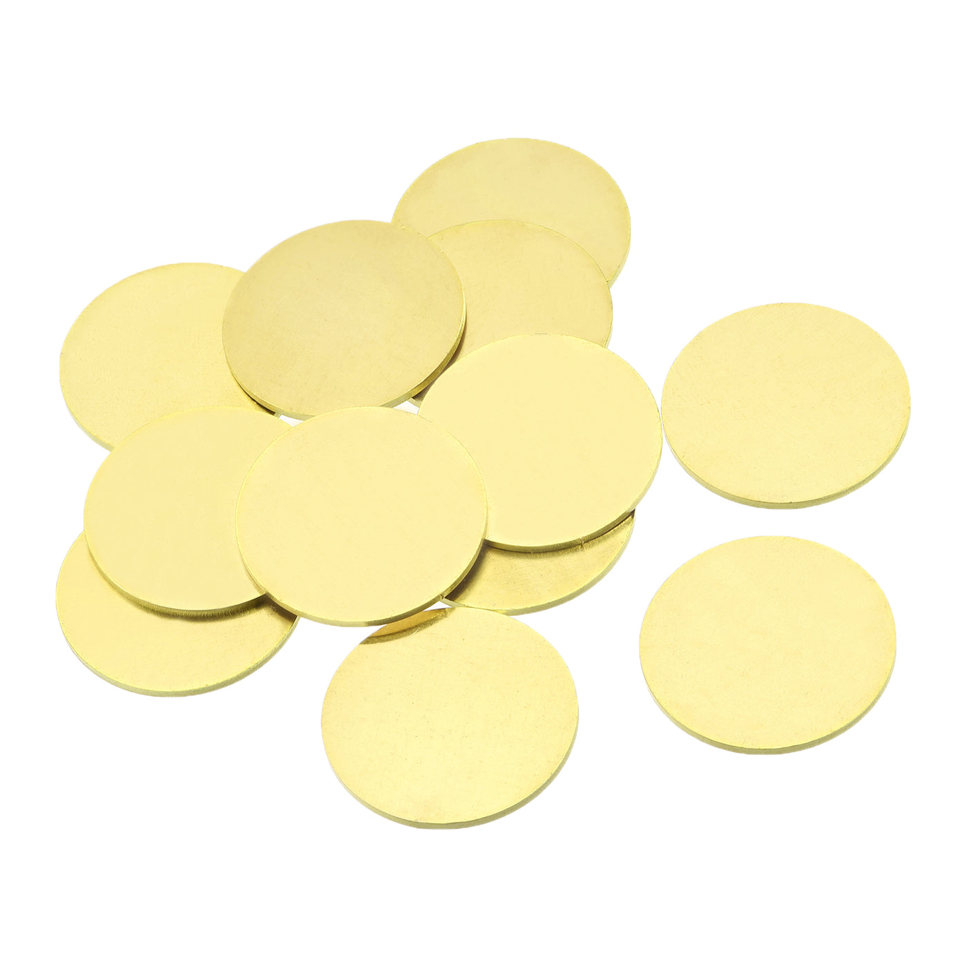 Harfington Stamping Blank Brass Round DIY Tag for Craft Decoration