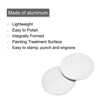 Harfington Stamping Blank Aluminium Round DIY Tag for Craft Decoration