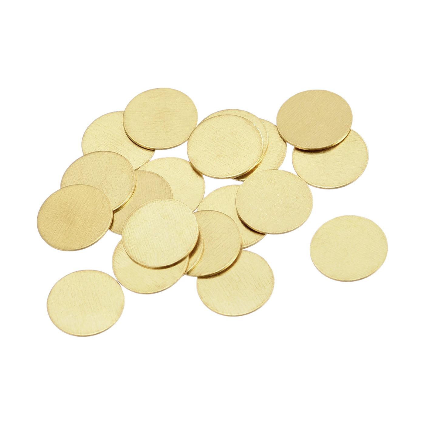 Harfington Brass Stamping Blank Round Metal DIY Tags for Craft, Pendant Decoration