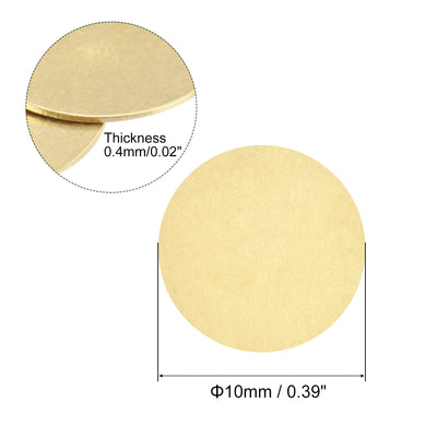 Harfington Brass Stamping Blank Round Metal DIY Tags for Craft, Pendant Decoration