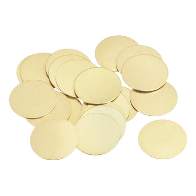 Harfington Brass Stamping Blank Round Metal DIY Tags for Craft, Pendant Decoration