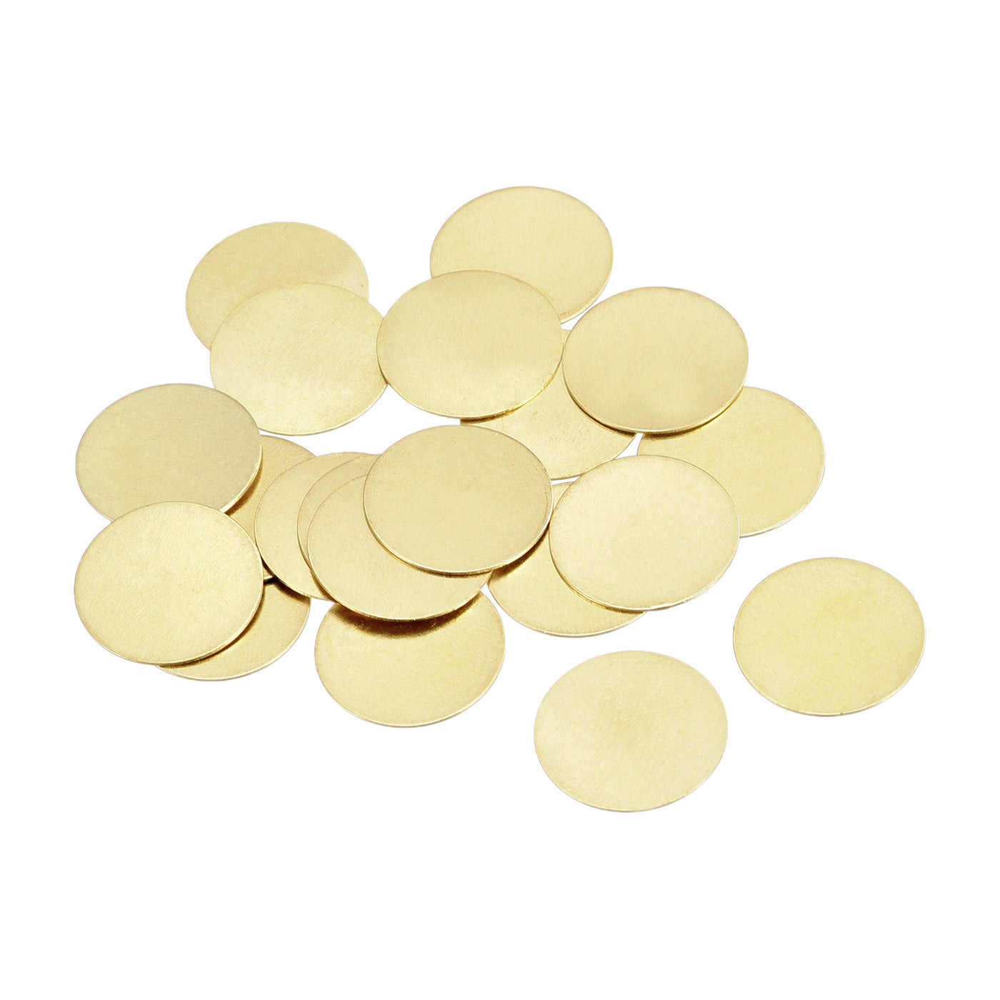 Harfington Brass Stamping Blank Round Metal DIY Tags for Craft, Pendant Decoration