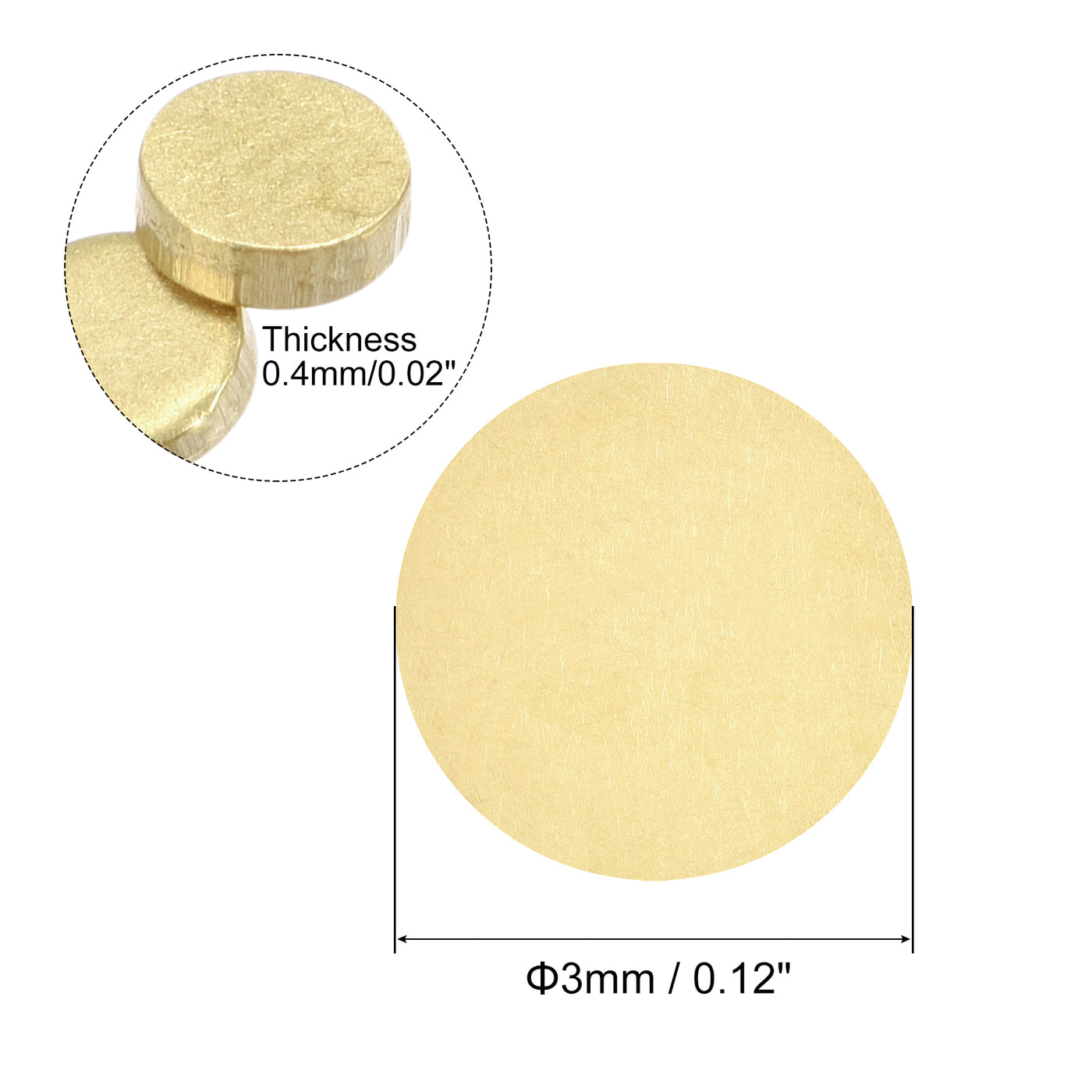 Harfington Brass Stamping Blank Round Metal DIY Tags for Craft, Pendant Decoration