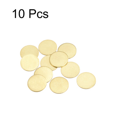 Harfington Brass Stamping Blank Round Metal DIY Tag for Craft, Pendant Decoration