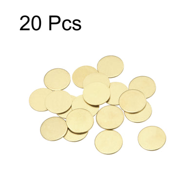 Harfington Brass Stamping Blank Round Metal DIY Tags for Craft, Pendant Decoration