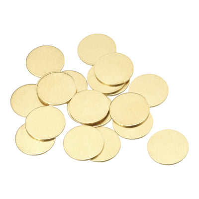 Harfington Brass Stamping Blank Round Metal DIY Tags for Craft, Pendant Decoration