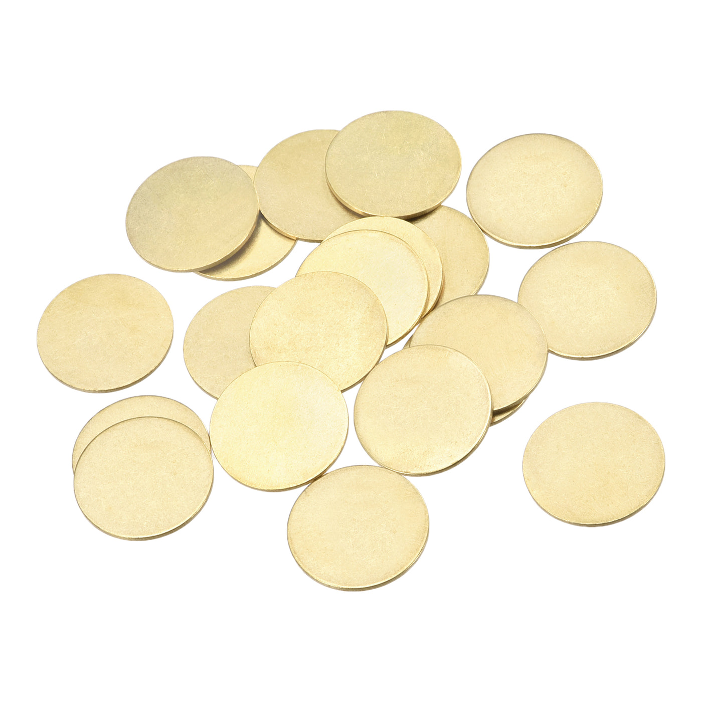 Harfington Brass Stamping Blank Round Metal DIY Tags for Craft, Pendant Decoration